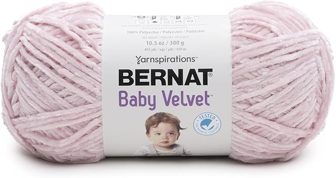 Bernat Baby Velvet Polyester Yarn in Potpourri — for knitting and crocheting baby projects