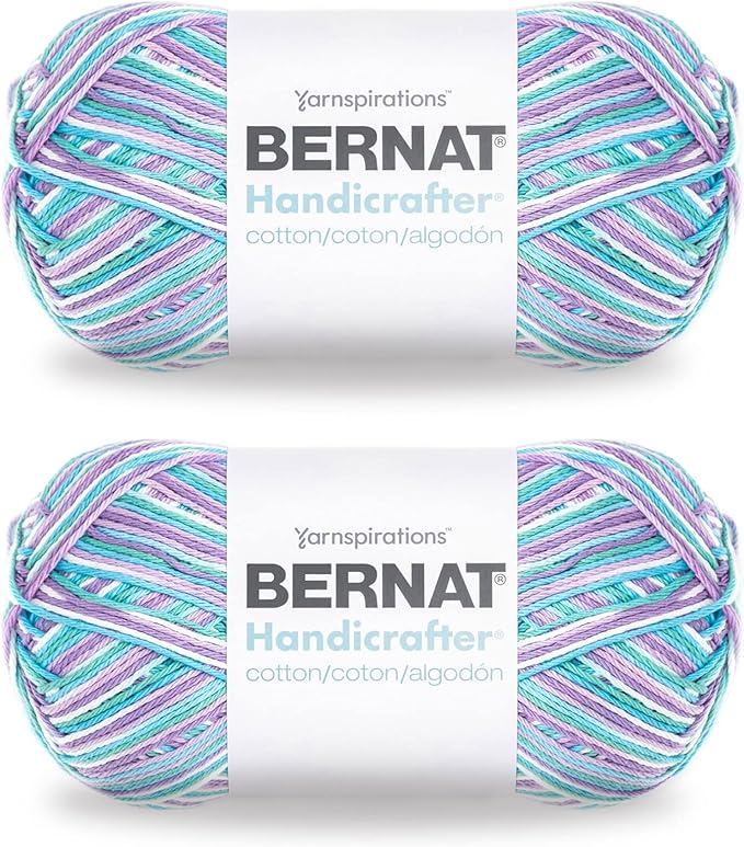 Bernat Handicrafter Cotton Yarn in Beach — worsted weight for knitting and crocheting
